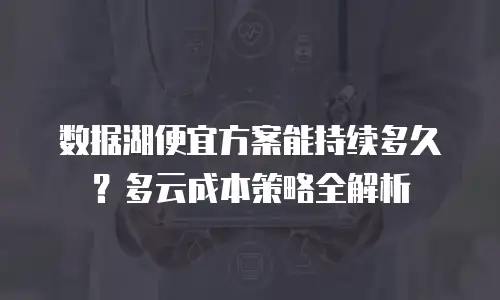 数据湖便宜方案能持续多久？多云成本策略全解析