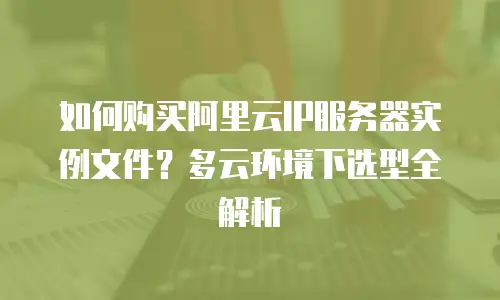 如何购买阿里云IP服务器实例文件？多云环境下选型全解析