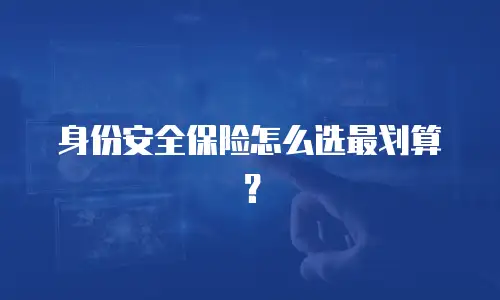 身份安全保险怎么选最划算？