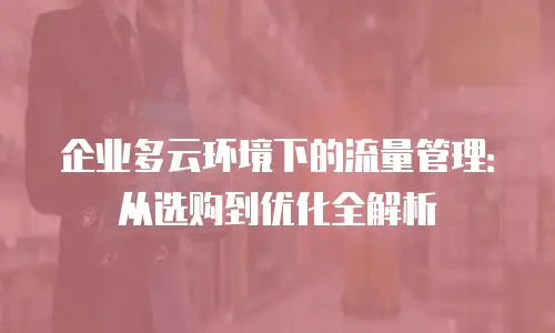 企业多云环境下的流量管理：从选购到优化全解析