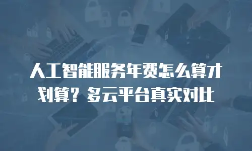 人工智能服务年费怎么算才划算？多云平台真实对比