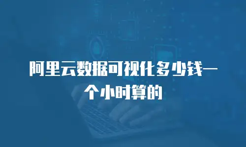阿里云数据可视化多少钱一个小时算的