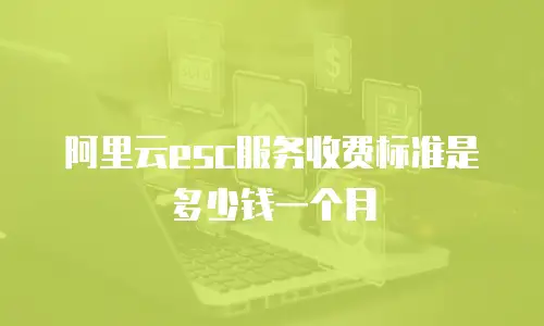 阿里云esc服务收费标准是多少钱一个月