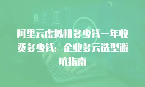 阿里云虚拟机多少钱一年收费多少钱：企业多云选型避坑指南
