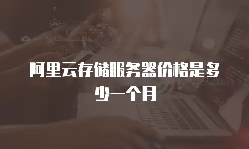 阿里云存储服务器价格是多少一个月