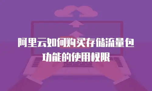 阿里云如何购买存储流量包功能的使用权限
