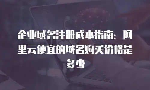 企业域名注册成本指南：阿里云便宜的域名购买价格是多少