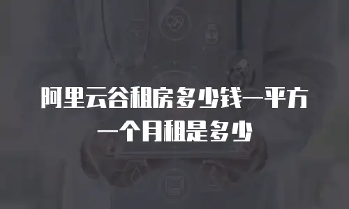 阿里云谷租房多少钱一平方一个月租是多少