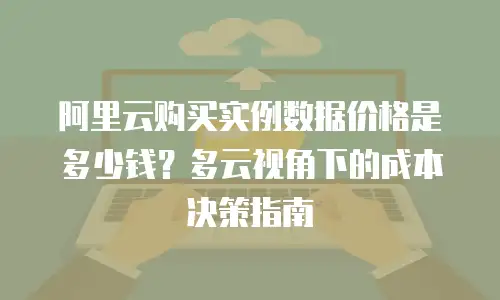 阿里云购买实例数据价格是多少钱？多云视角下的成本决策指南