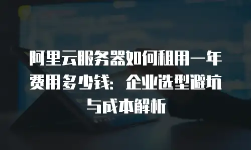 阿里云服务器如何租用一年费用多少钱：企业选型避坑与成本解析