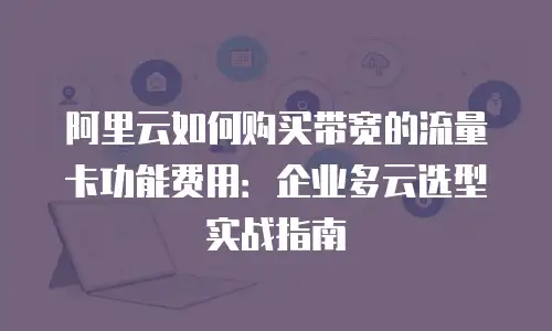 阿里云如何购买带宽的流量卡功能费用：企业多云选型实战指南