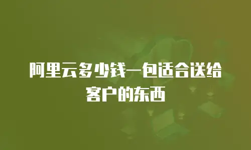 阿里云多少钱一包适合送给客户的东西