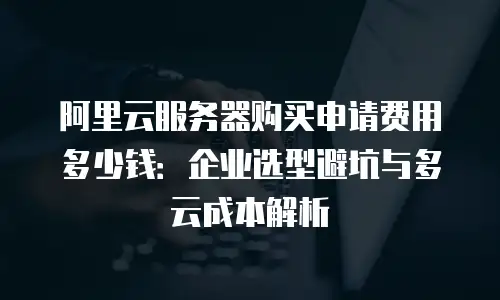 阿里云服务器购买申请费用多少钱：企业选型避坑与多云成本解析