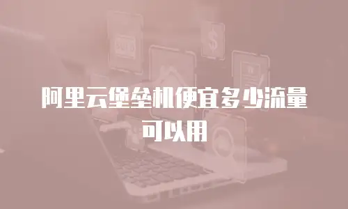 阿里云堡垒机便宜多少流量可以用