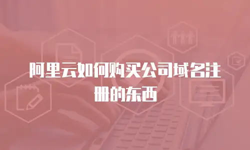阿里云如何购买公司域名注册的东西