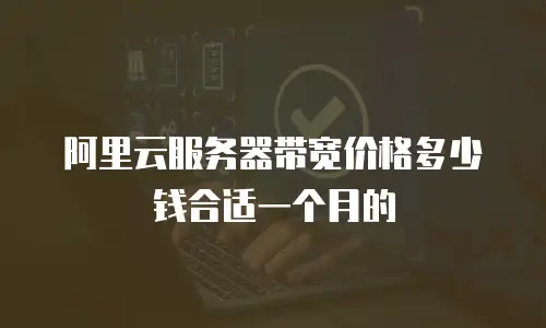 阿里云服务器带宽价格多少钱合适一个月的