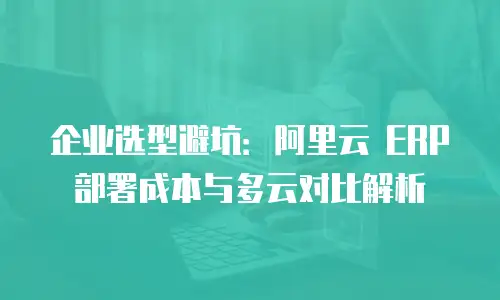 企业选型避坑：阿里云 ERP 部署成本与多云对比解析