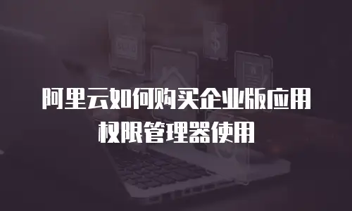 阿里云如何购买企业版应用权限管理器使用