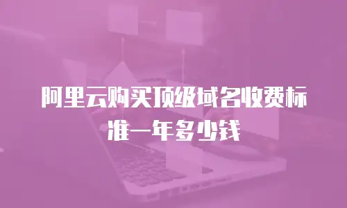 阿里云购买顶级域名收费标准一年多少钱