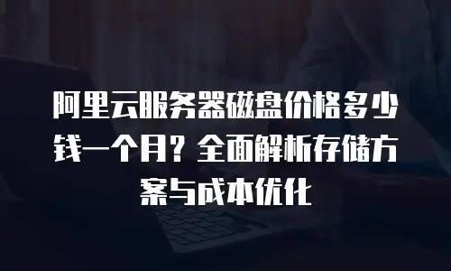 阿里云服务器磁盘价格多少钱一个月？全面解析存储方案与成本优化