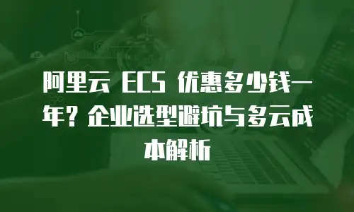 阿里云 ECS 优惠多少钱一年？企业选型避坑与多云成本解析