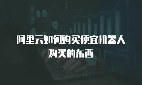 阿里云如何购买便宜机器人购买的东西