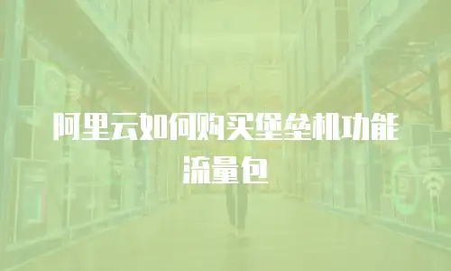阿里云如何购买堡垒机功能流量包