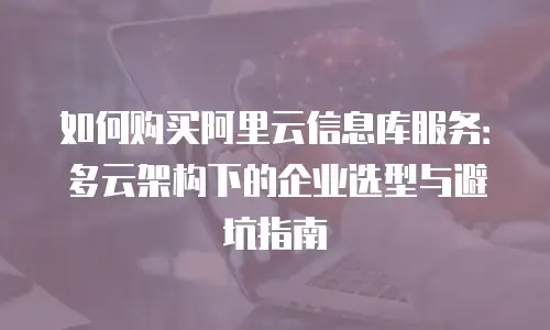 如何购买阿里云信息库服务：多云架构下的企业选型与避坑指南