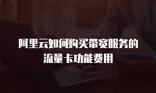 阿里云如何购买带宽服务的流量卡功能费用