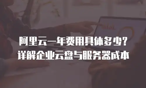 阿里云一年费用具体多少？详解企业云盘与服务器成本