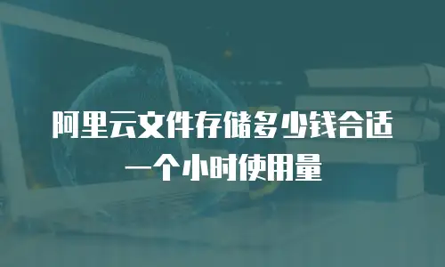 阿里云文件存储多少钱合适一个小时使用量