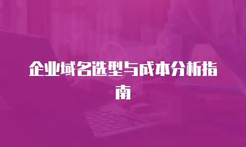 企业域名选型与成本分析指南