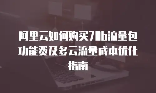阿里云如何购买70b流量包功能费及多云流量成本优化指南