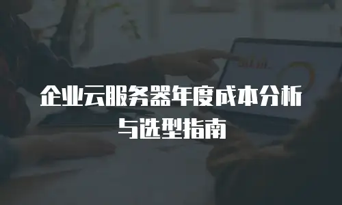 企业云服务器年度成本分析与选型指南