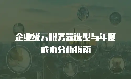 企业级云服务器选型与年度成本分析指南