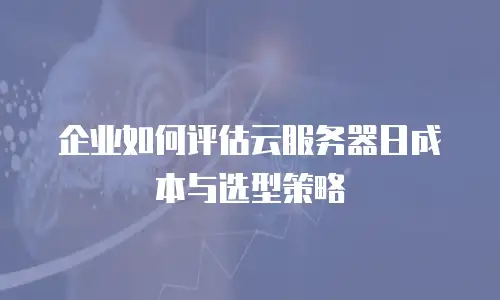 企业如何评估云服务器日成本与选型策略