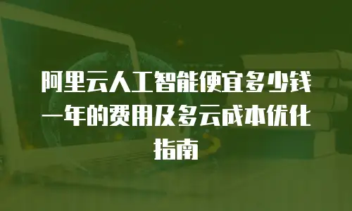 阿里云人工智能便宜多少钱一年的费用及多云成本优化指南