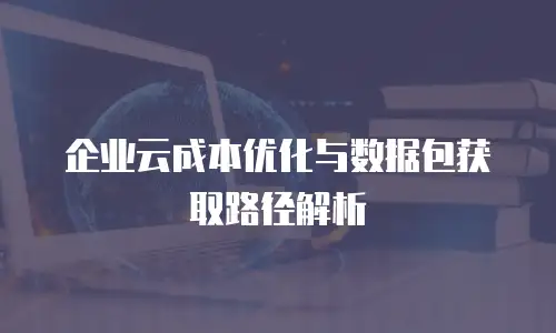 企业云成本优化与数据包获取路径解析