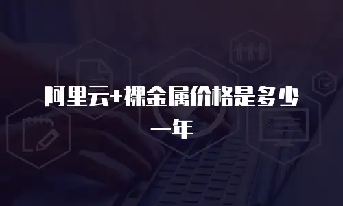 阿里云+裸金属价格是多少一年