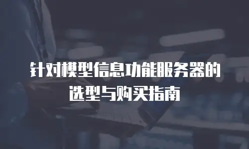 针对模型信息功能服务器的选型与购买指南