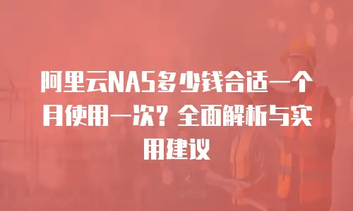 阿里云NAS多少钱合适一个月使用一次？全面解析与实用建议