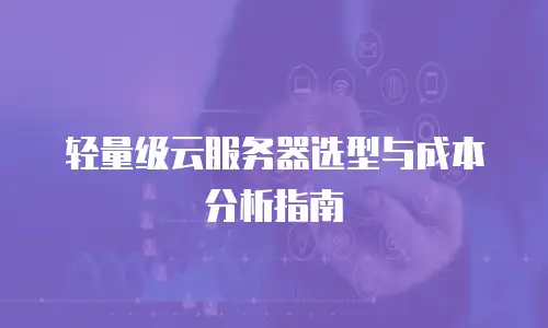 轻量级云服务器选型与成本分析指南