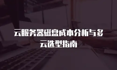 云服务器磁盘成本分析与多云选型指南