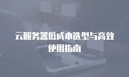 云服务器低成本选型与高效使用指南