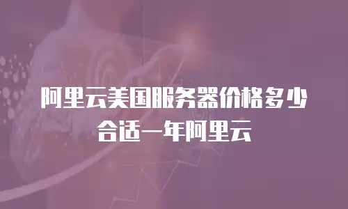 阿里云美国服务器价格多少合适一年阿里云