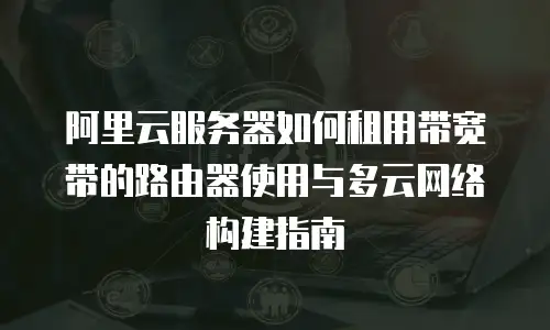 阿里云服务器如何租用带宽带的路由器使用与多云网络构建指南