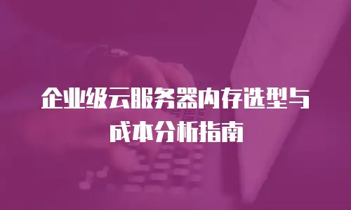 企业级云服务器内存选型与成本分析指南