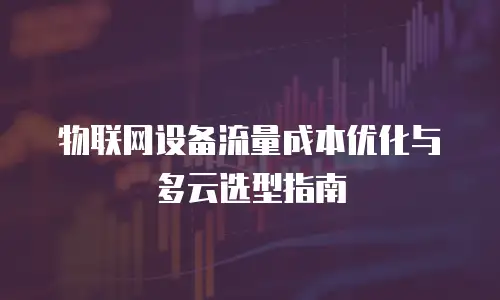 物联网设备流量成本优化与多云选型指南