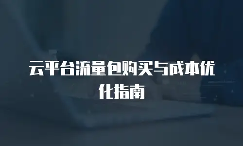 云平台流量包购买与成本优化指南
