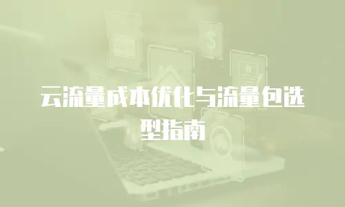 云流量成本优化与流量包选型指南